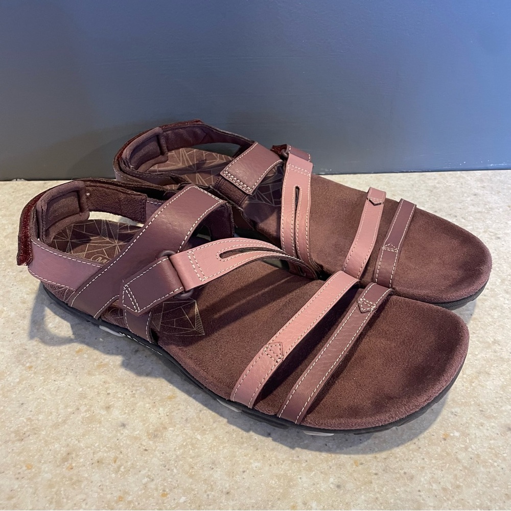 MERRELL Sandspur Rose Convert Trekking Sandals Adjustable Leather Outdoor Active